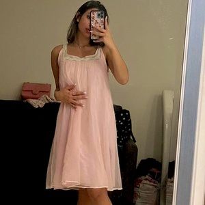 1960’s pink vintage night dress by the brand Gotham size small